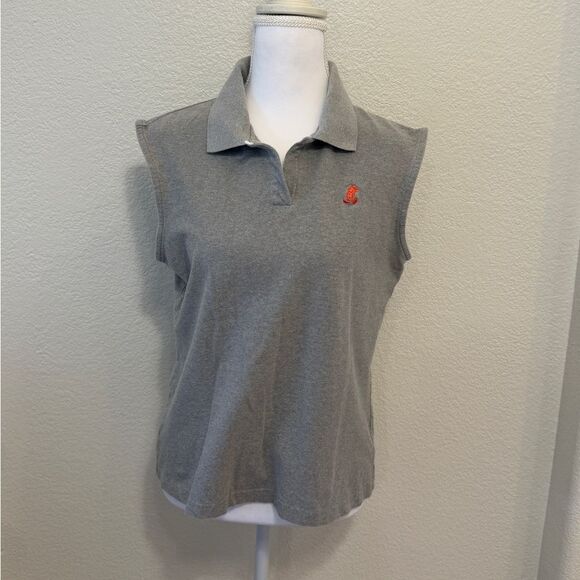 Walt Disney World Gray Sleeveless Mickey Mouse Polo Shirt - Picture 4 of 5